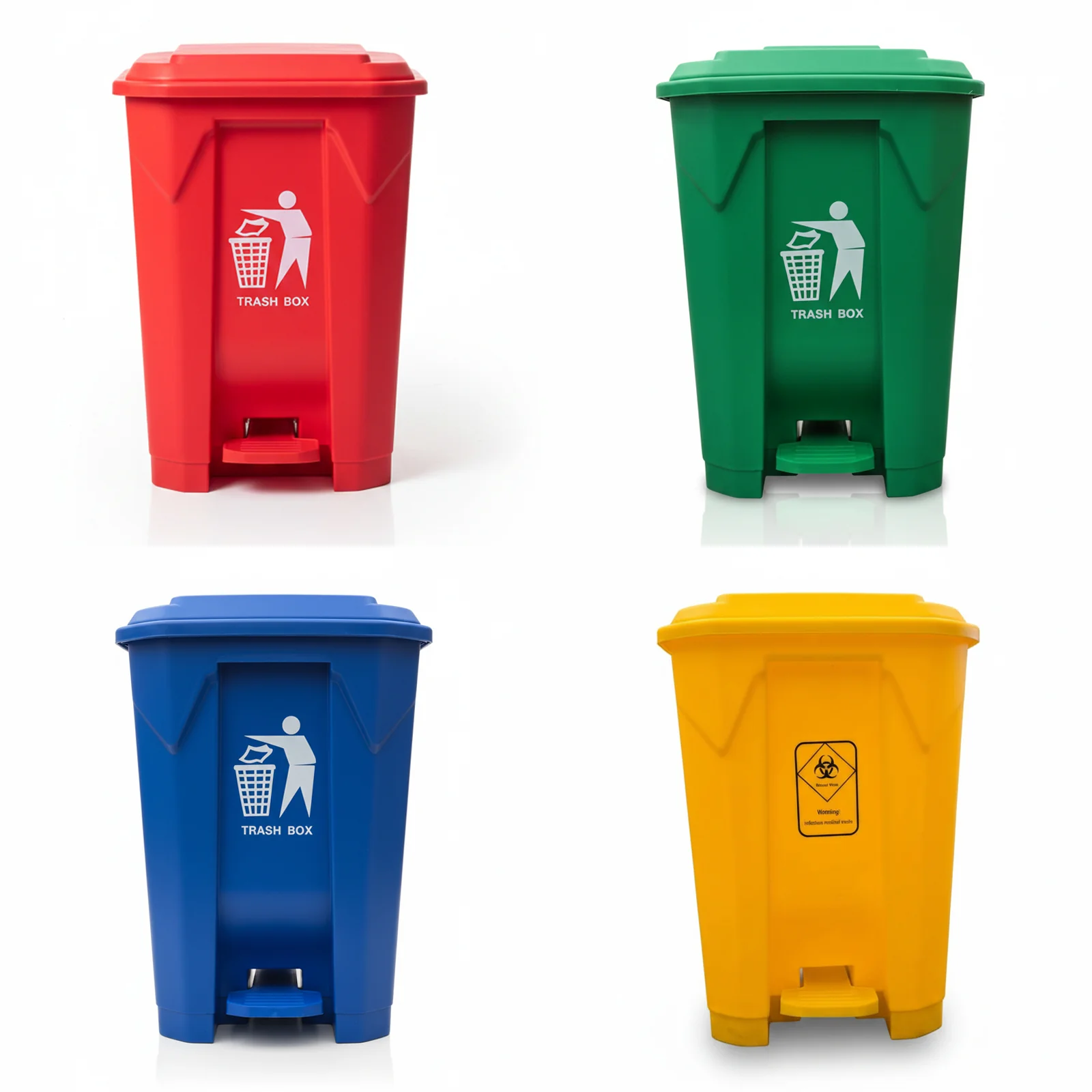 Colour-Coded Pedal Bins