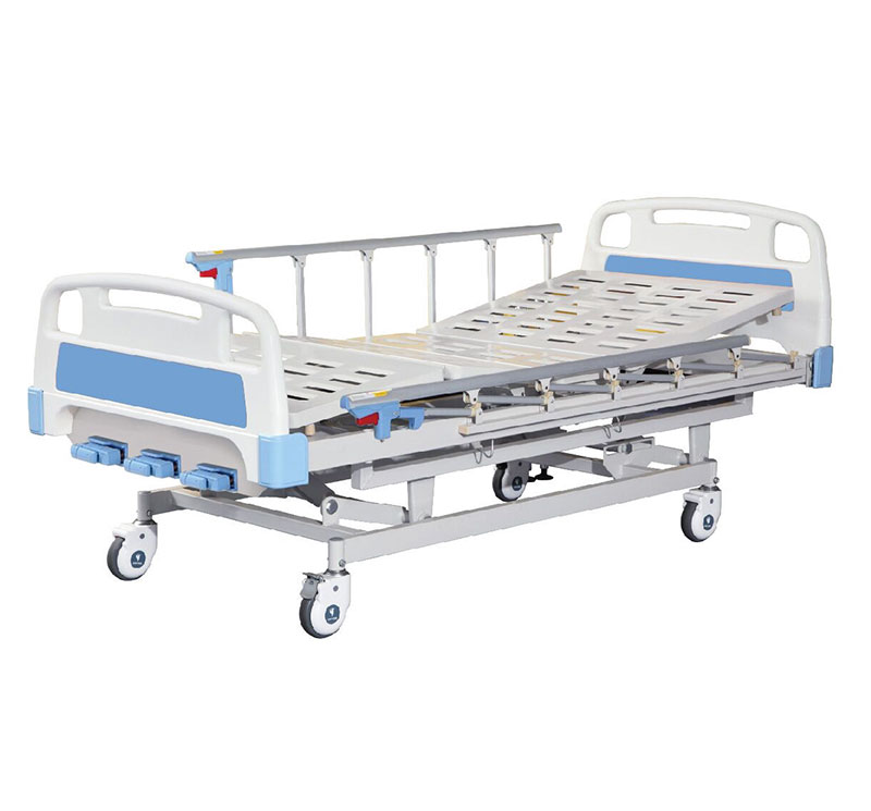 Three Crank Manual Hospital Bed