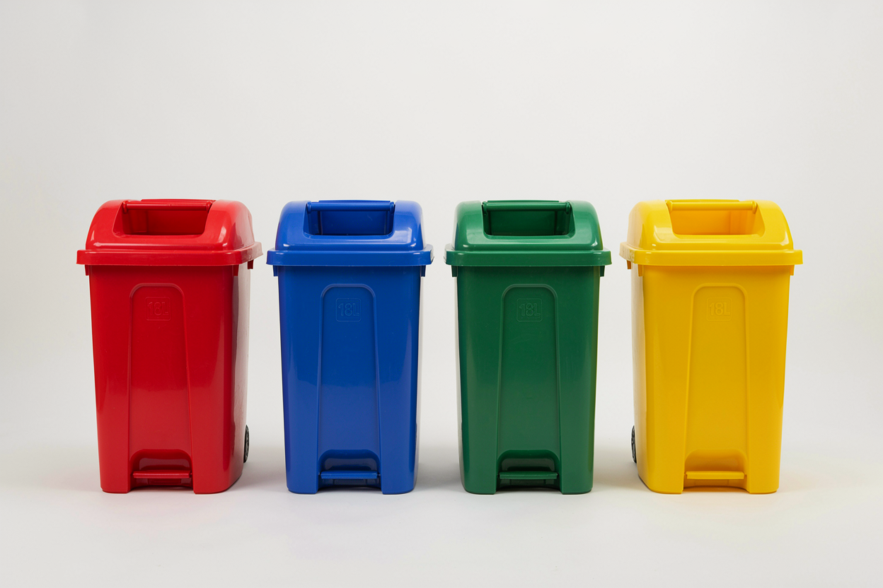 18L Colour-Coded Pedal Bin