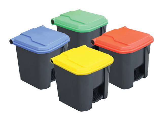 Pedal Bins 30L Yellow, Black, Red