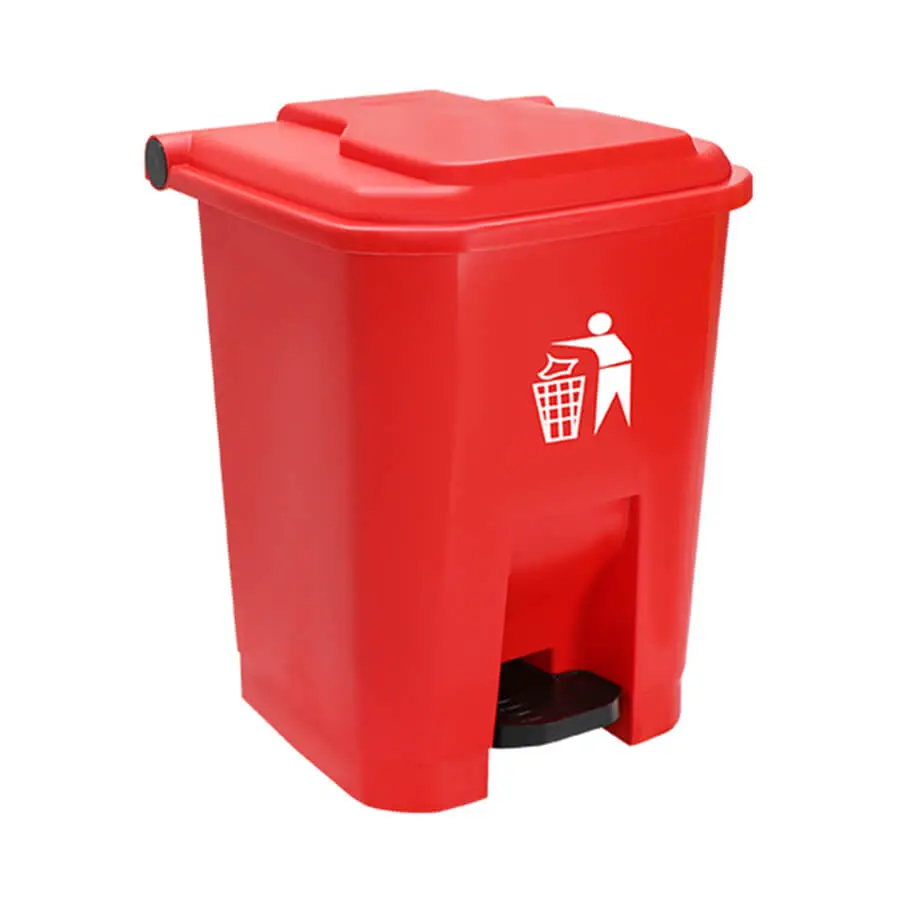 Pedal Bins 50L Yellow, Black, Red