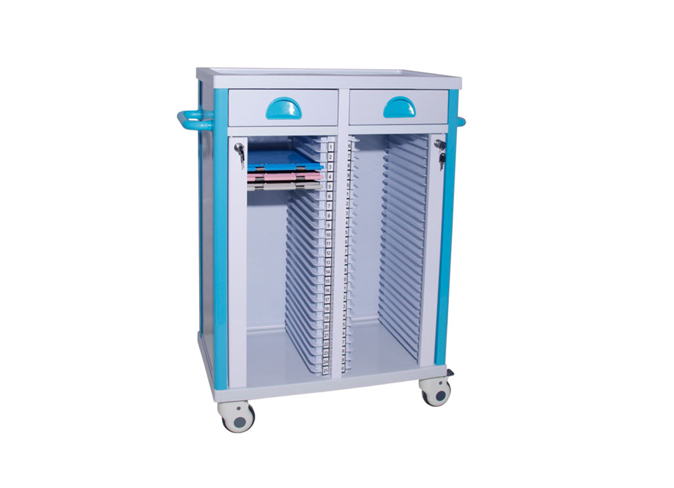 Chart Holder Trolley / Medical Record Cart