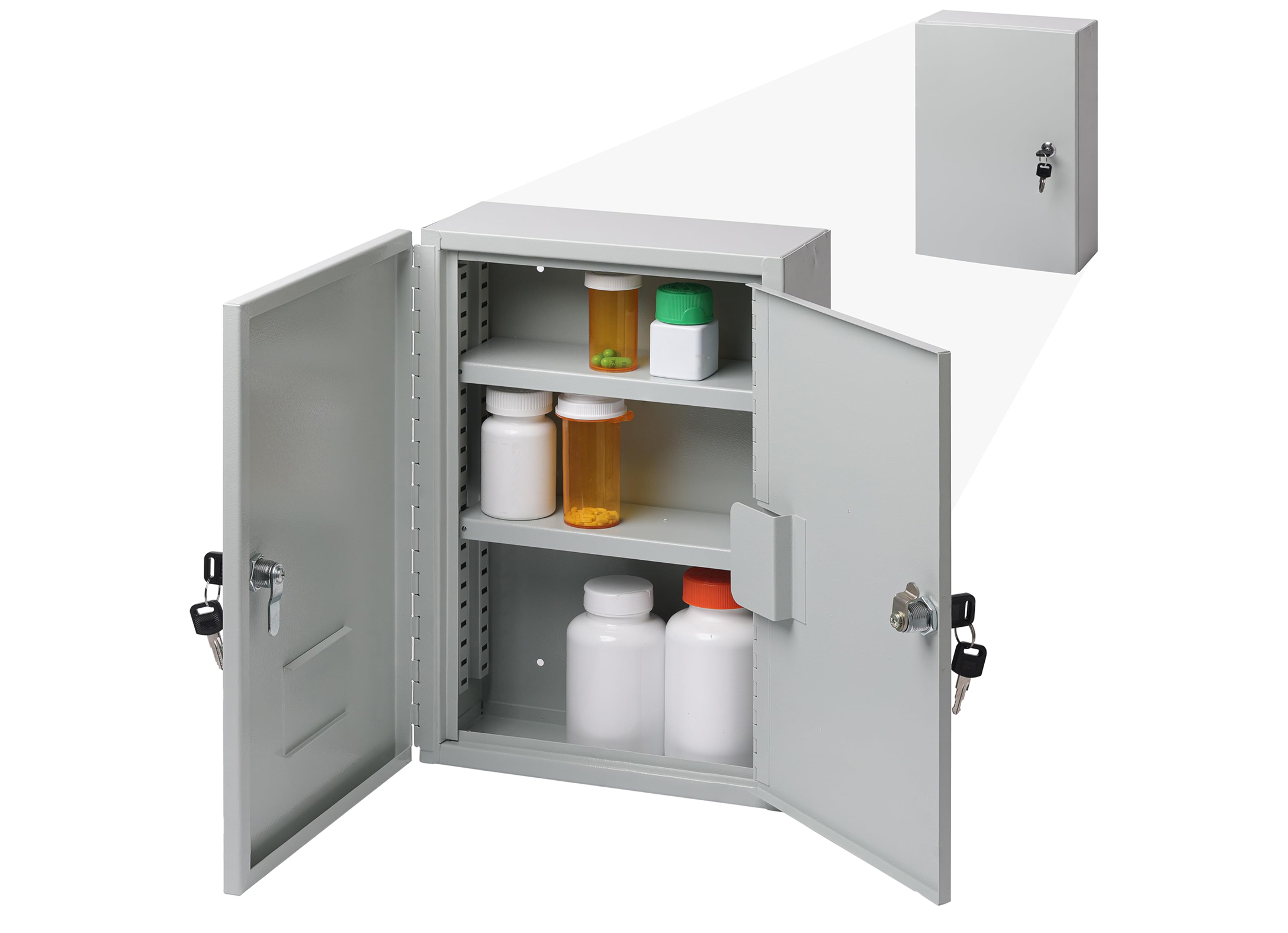 Medicine Cabinet / Dangerous Drug Cabinet (Double Lock)