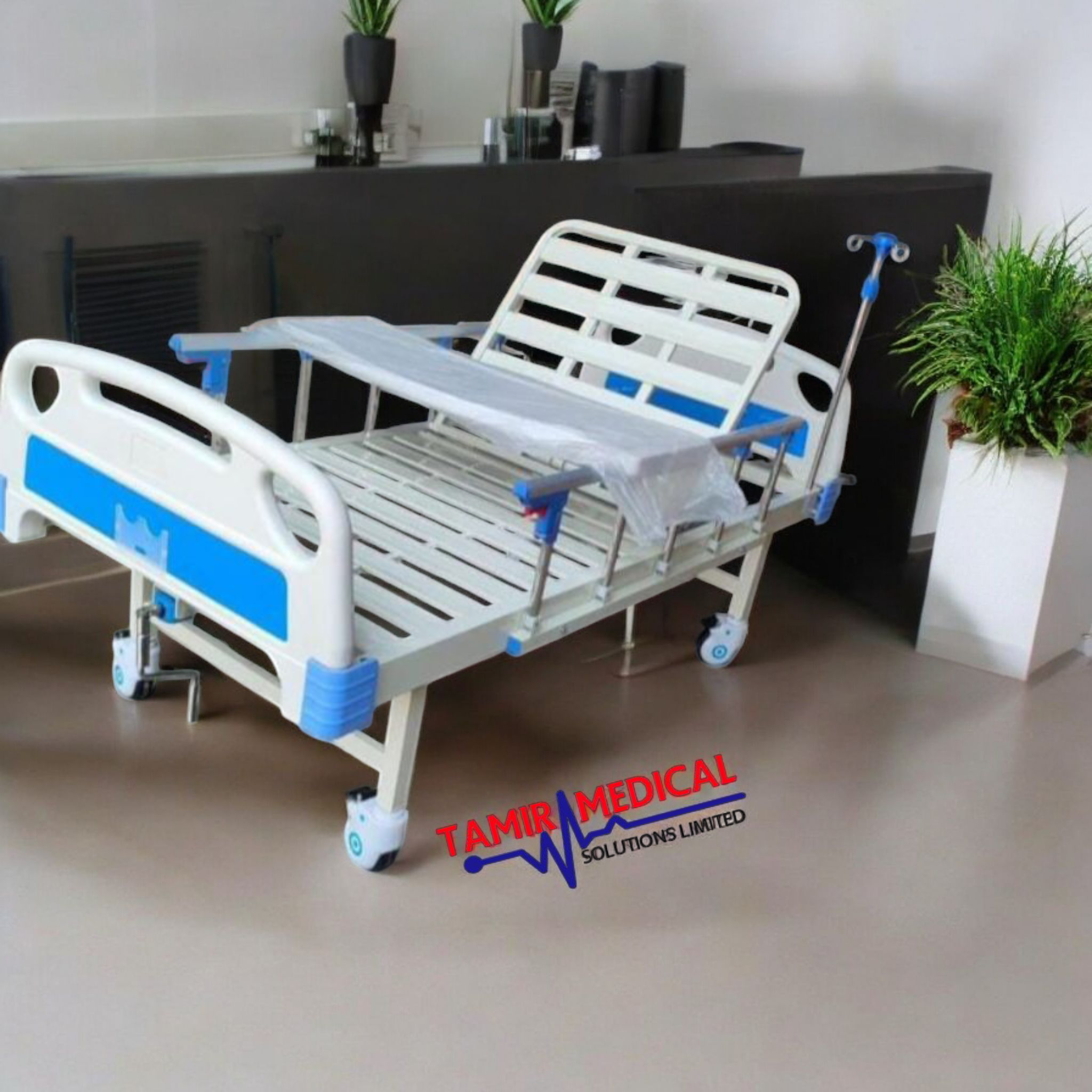 Single Crank ABS Hospital Bed